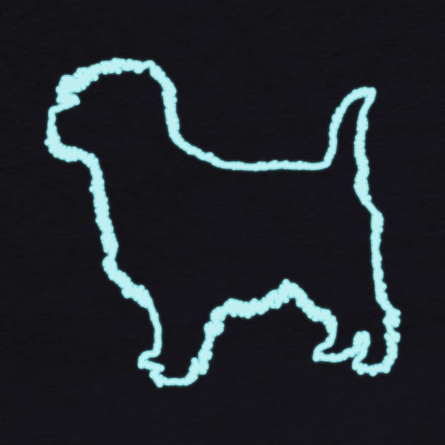 80s Retro Neon Sign Cairn Terrier by PhuNguyen